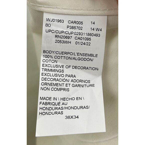 Dickies Pants Mens Double Knee Utility Carpenter Pants 38x34 White Loop-Free - Picture 4 of 7